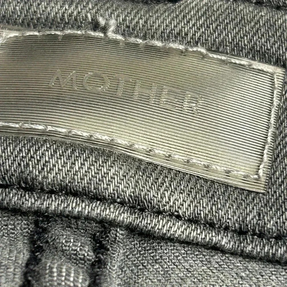 MOTHER The Looker Ankle Fray  women jeans, last chance saloon in grey, Revolve - Picture 6 of 16